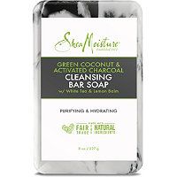Green Coconut & Activated Charcoal Cleansing Bar Soap