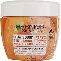 SkinActive Glow Boost 2-in-1 Facial Mask and Scrub